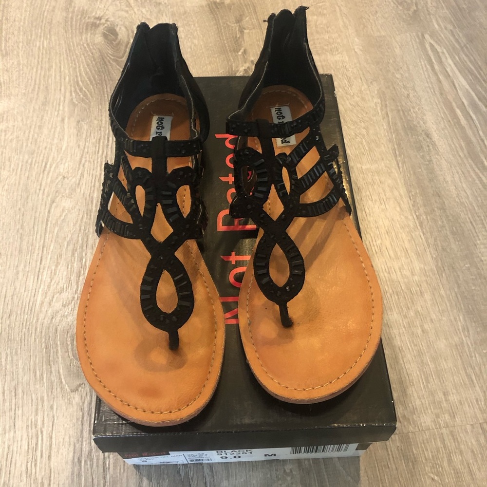 Black dressy sandals